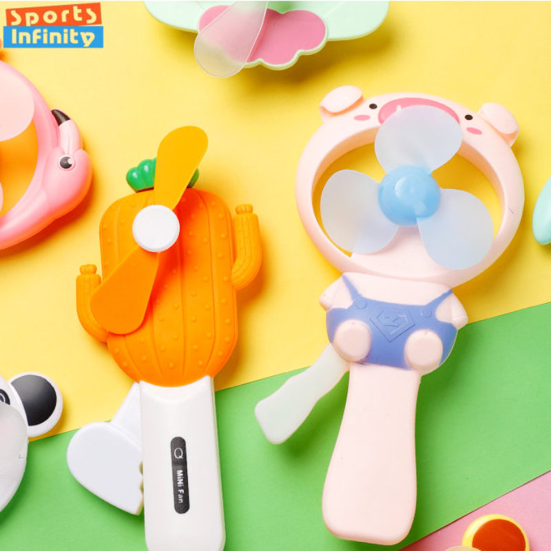 Kids Outdoor Bbq - Hand Pressed Fan Cartoon Cute Handheld
