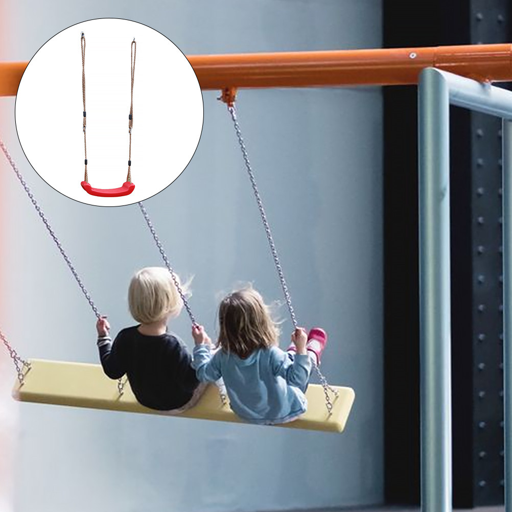 Kids Outdoor Hanging Chair - 1Set Heavy Duty Plastic Swing for