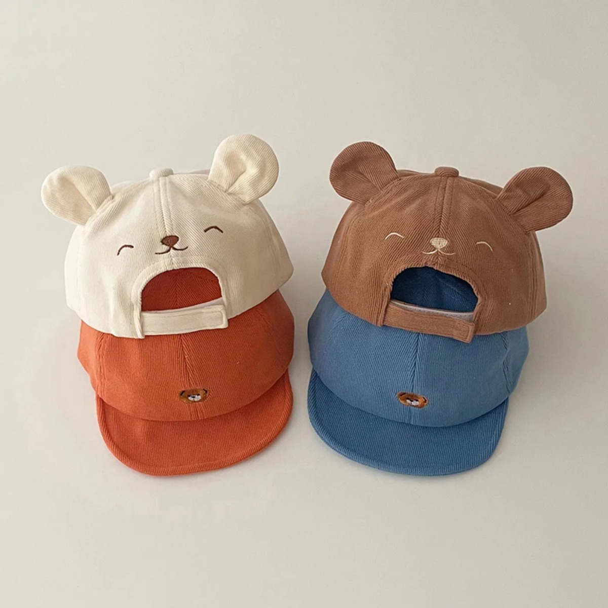 Kids Outdoor Decor - Plain Color Cotton Infant Baseball Cap
