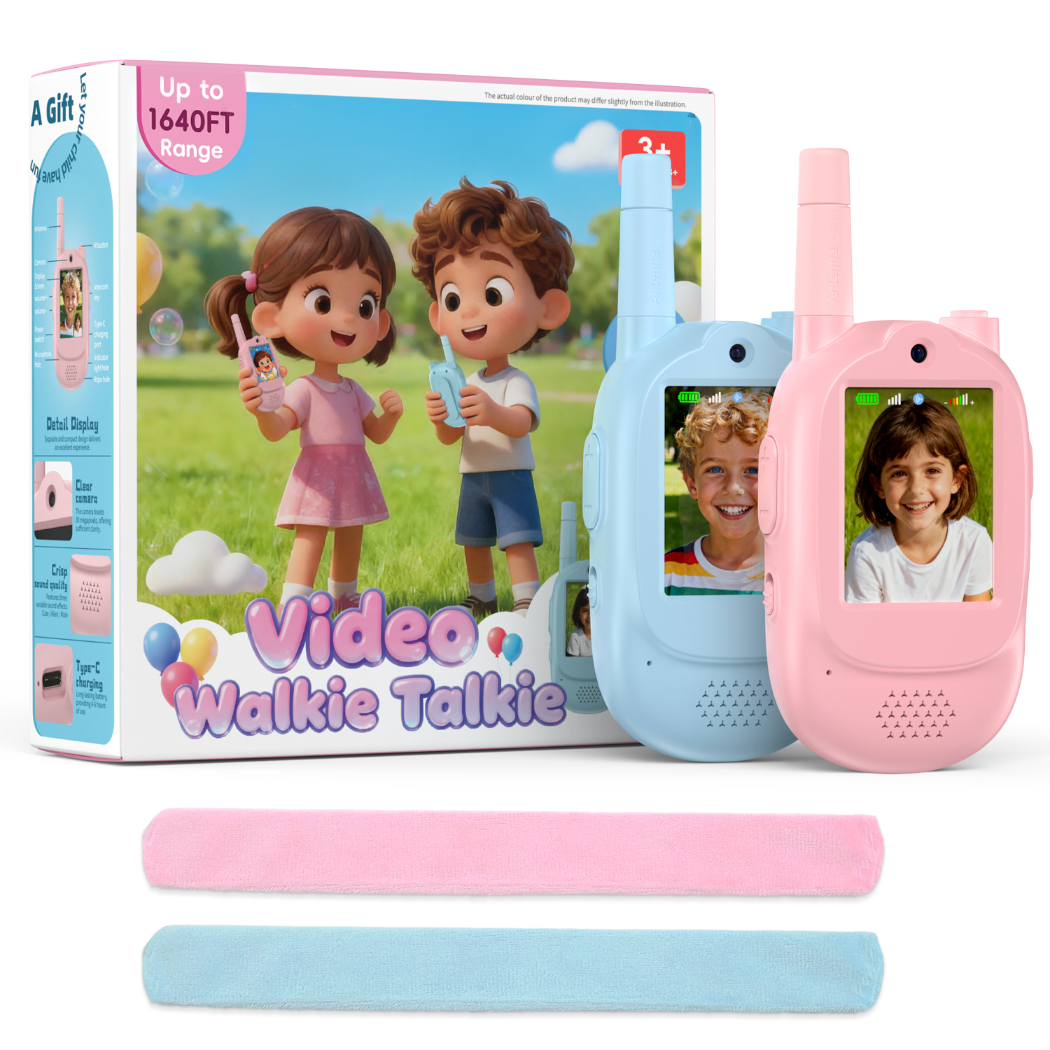 Kids Outdoor Voices - Long Range Kids Video Walkie Talkie