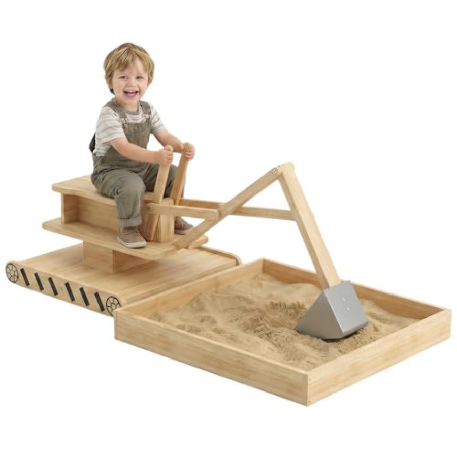 Kids Outdoor Sandbox - Outdoor wooden sandbox for kids ages