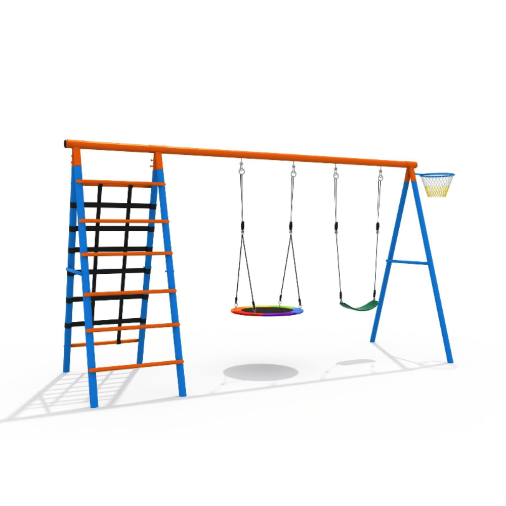 3-in-1 Kids Swing Slide Climbi - مراجعة Kids Outdoor Hanging Chair وسعره