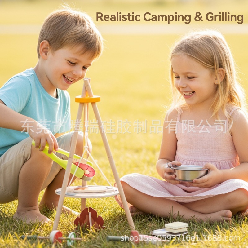 Wooden Outdoor Campfire BBQ Gr - مراجعة Kids Outdoor Bbq وسعره