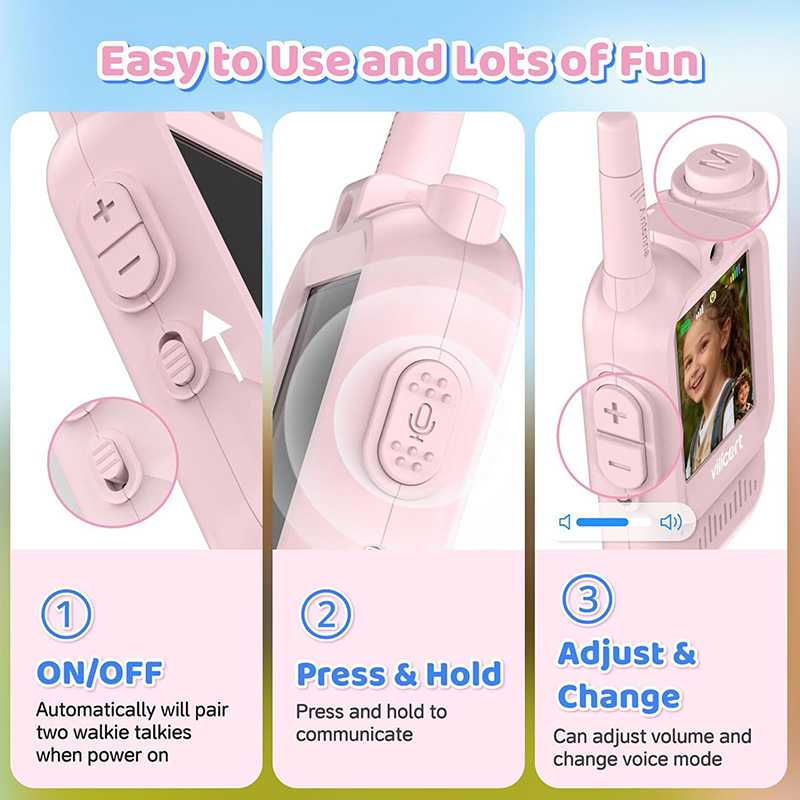 2pcs Video Walkie Talkies For  - مراجعة Kids Outdoor Voices وسعره