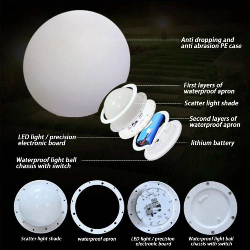 Rechargeable LED Glowing Ball  - مراجعة Kids Outdoor Decor وسعره