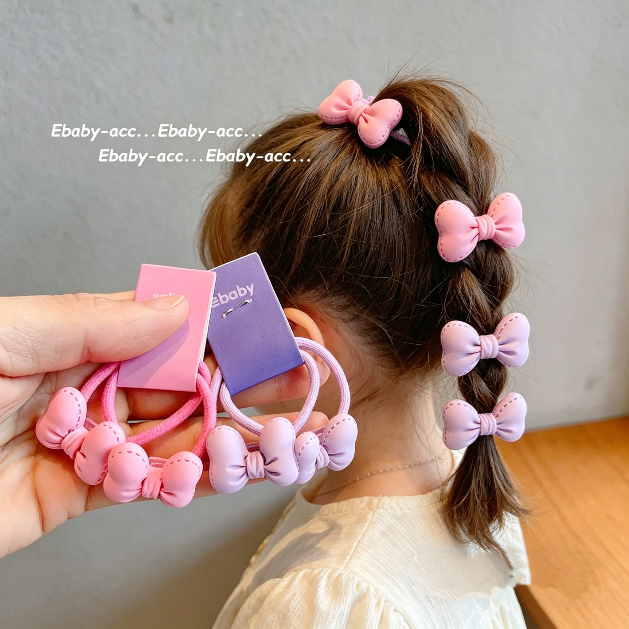 5pcs Cute Bow Hair Ties for Gi - مراجعة Kids Outdoor Decor وسعره