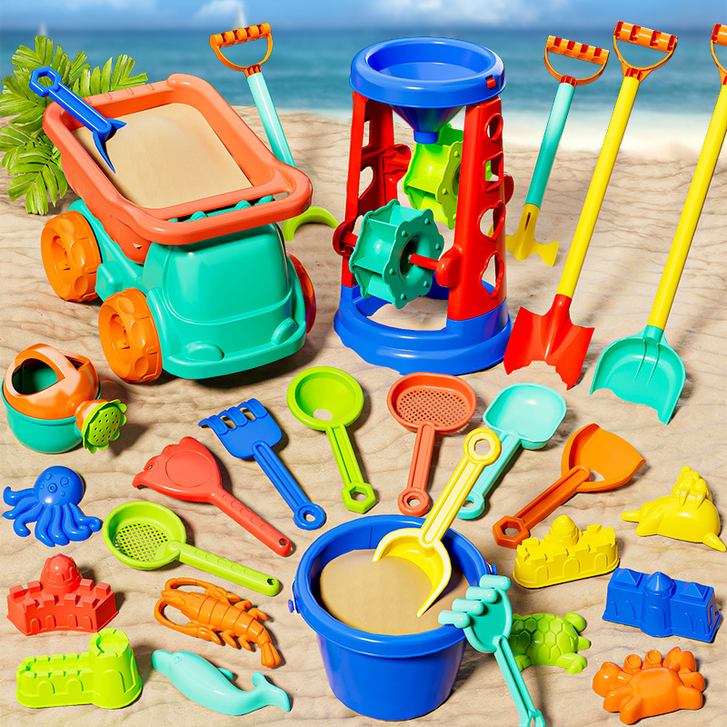 Beach Toy Set for Kids Sand Wh - مراجعة Kids Outdoor Sandbox وسعره