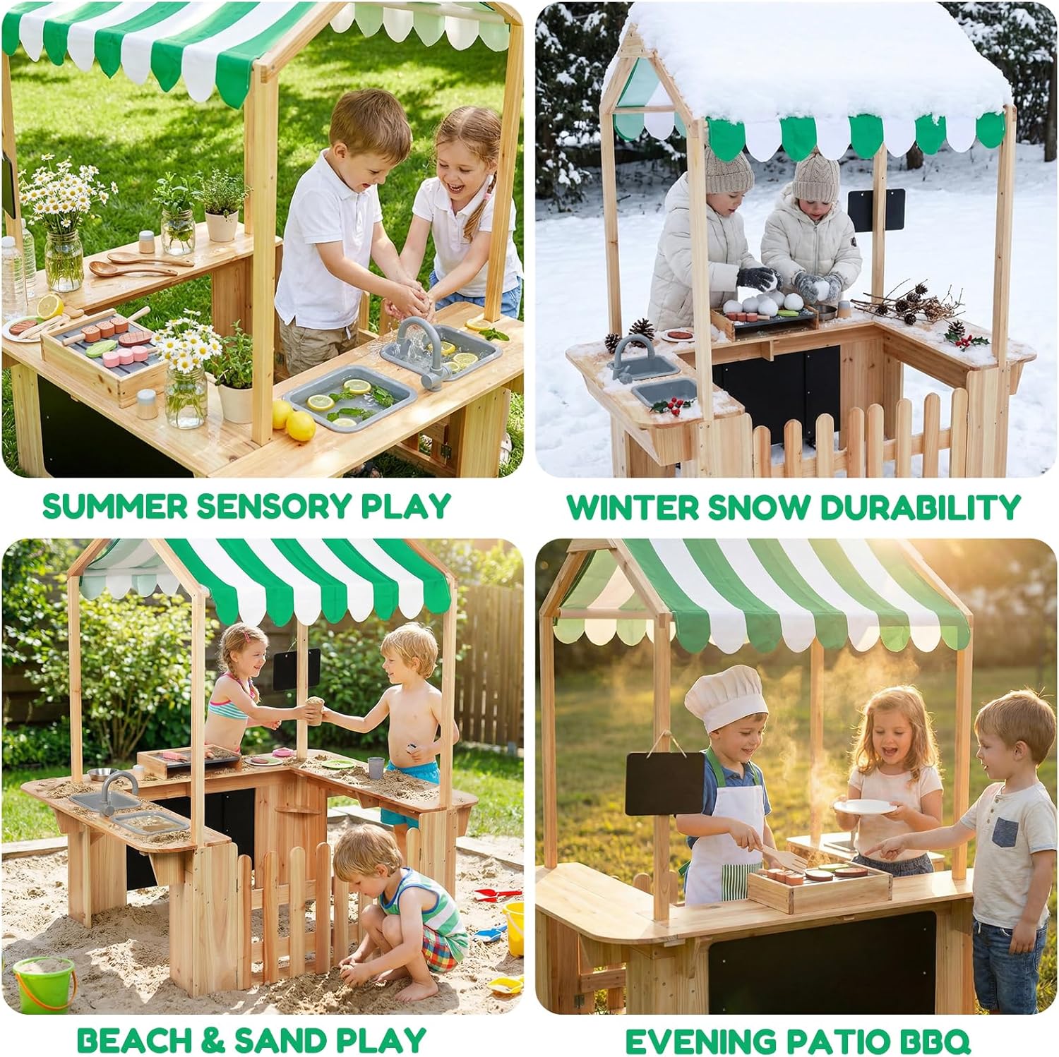 Kids Outdoor Playhouse, Mud Ki - مراجعة Kids Outdoor Bbq وسعره