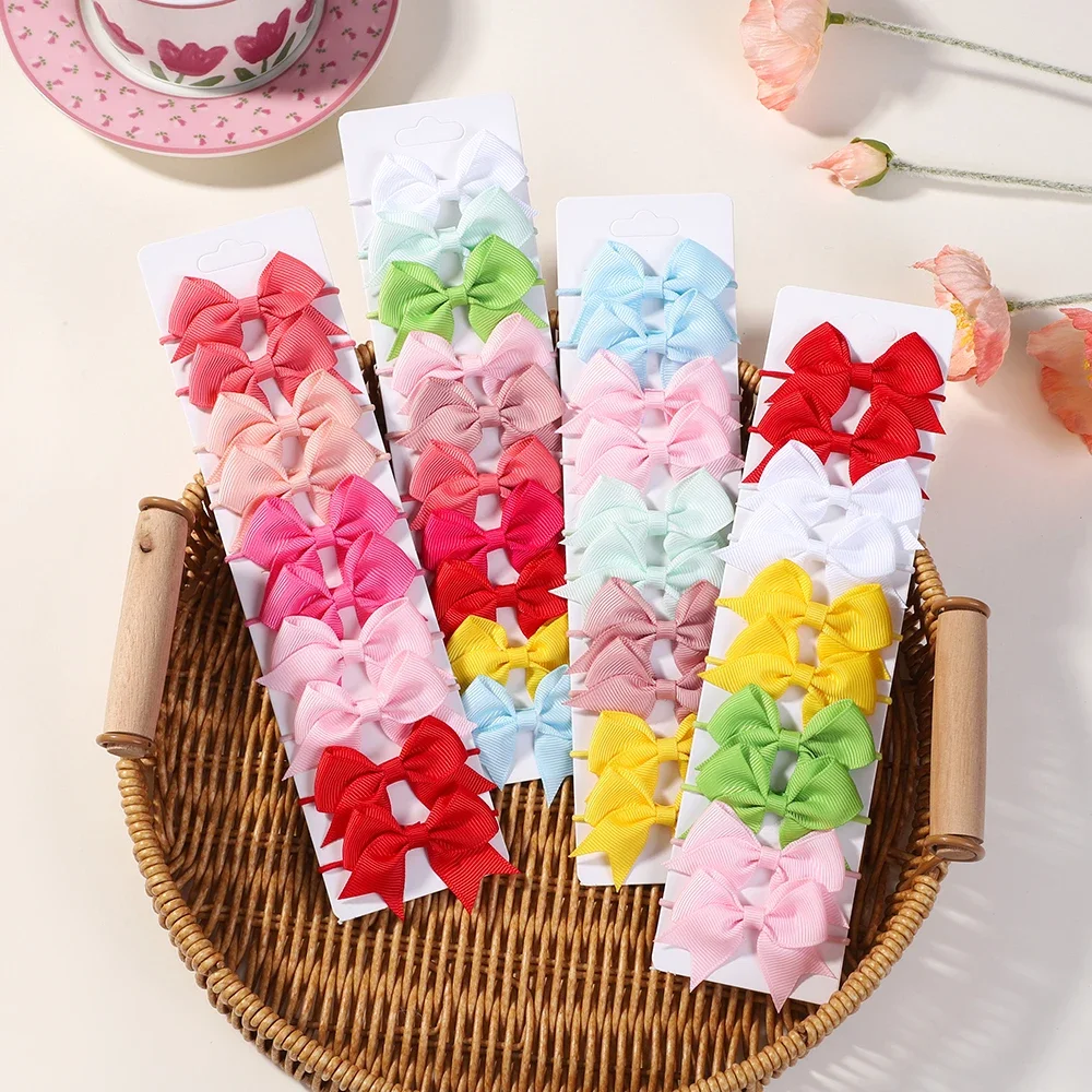10Pcs Bows Elastic Hair rubber - مراجعة Kids Outdoor Decor وسعره