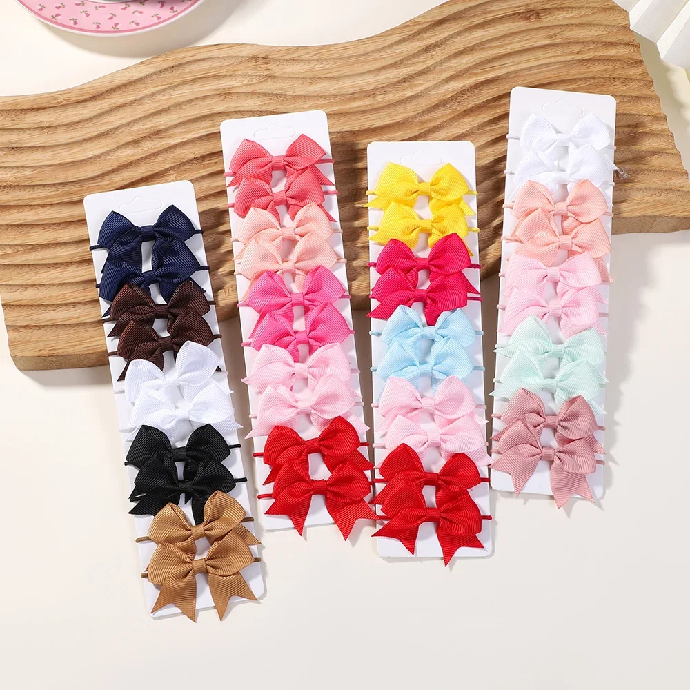 10Pcs Bows Elastic Hair rubber - مراجعة Kids Outdoor Decor وسعره