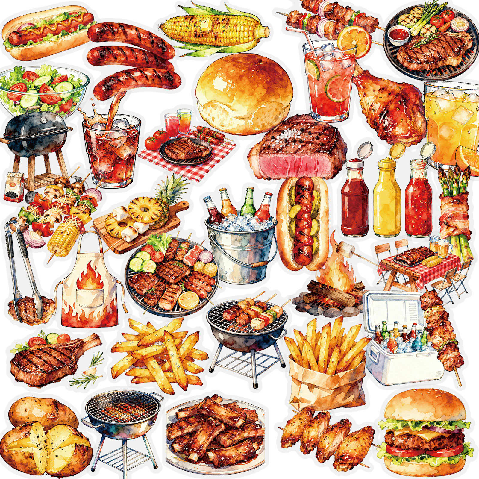 56PCS Barbecue of Meat Transpa - مراجعة Kids Outdoor Bbq وسعره