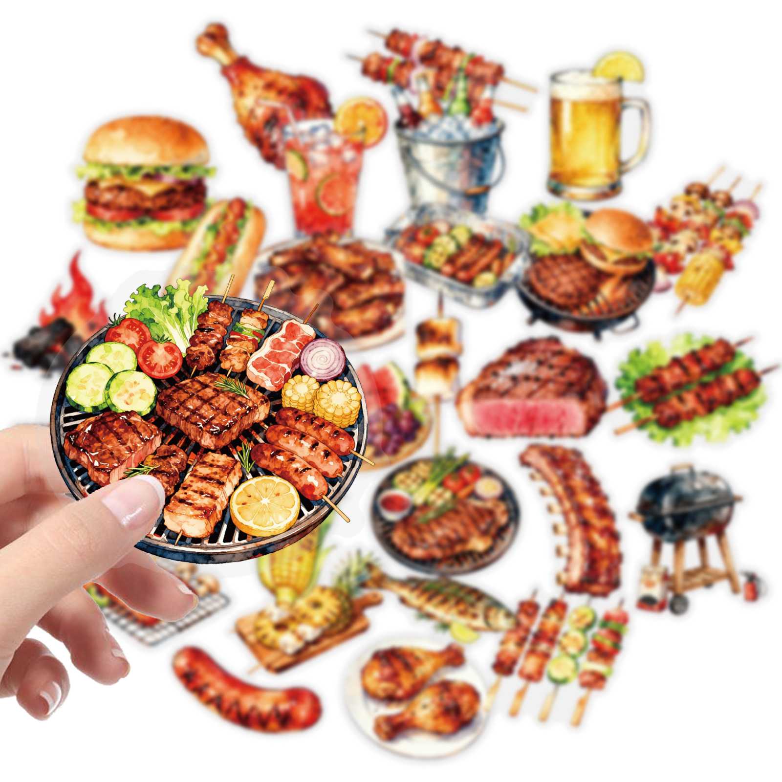 56PCS Barbecue of Meat Transpa - مراجعة Kids Outdoor Bbq وسعره