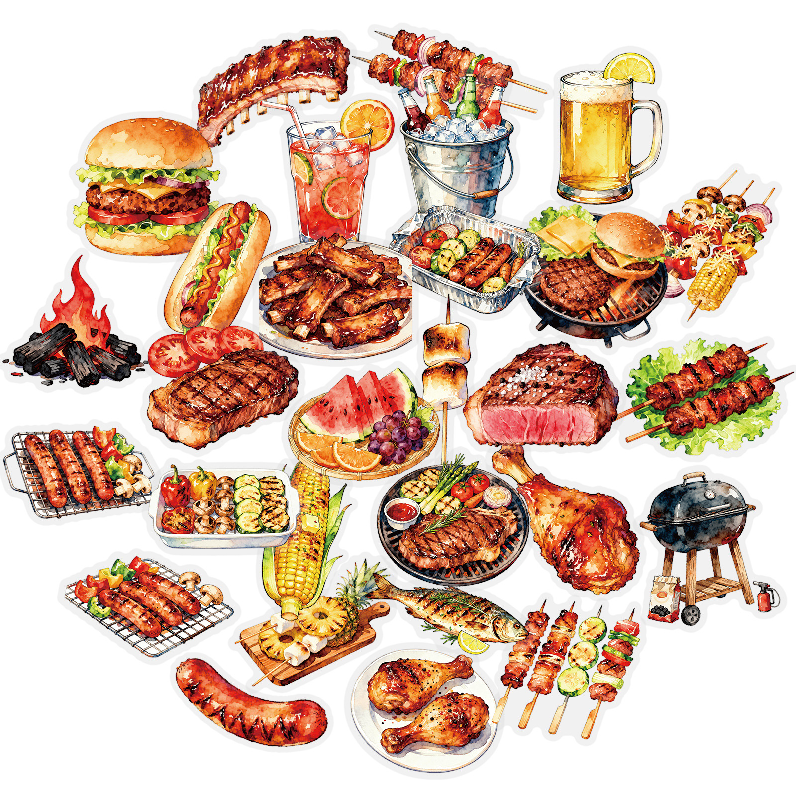 56PCS Barbecue of Meat Transpa - مراجعة Kids Outdoor Bbq وسعره