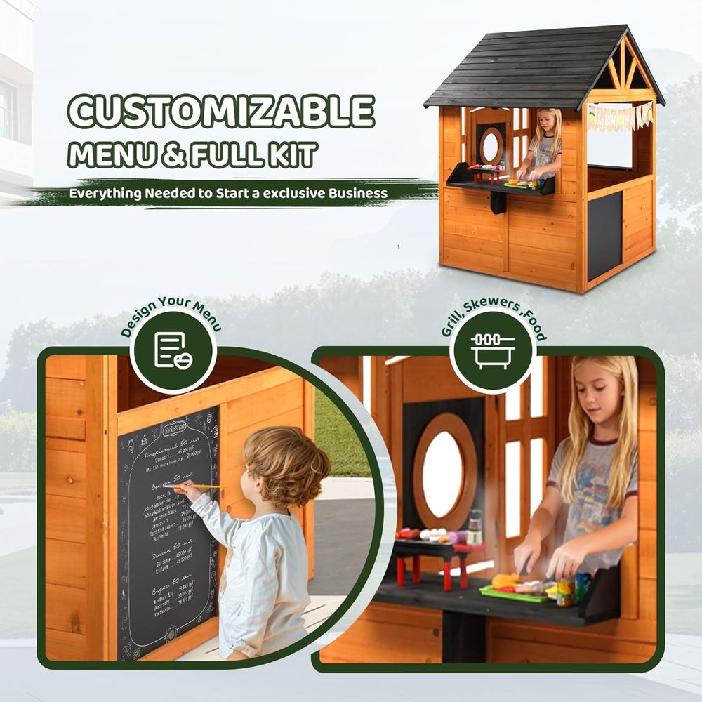 MOR Kids Wooden Lemonade Stand - مراجعة Kids Outdoor Bbq وسعره