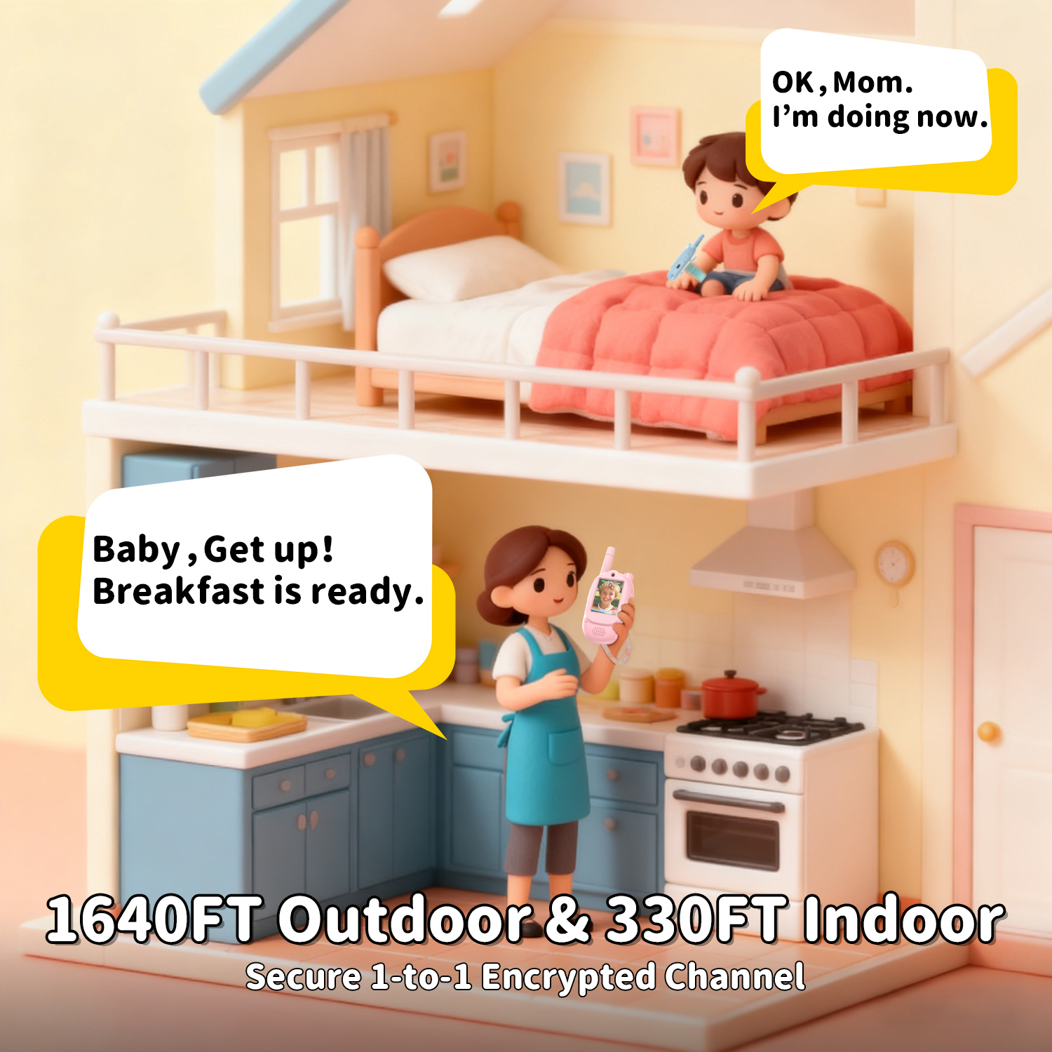 500m/1640ft Kids Video Walkie  - مراجعة Kids Outdoor Voices وسعره