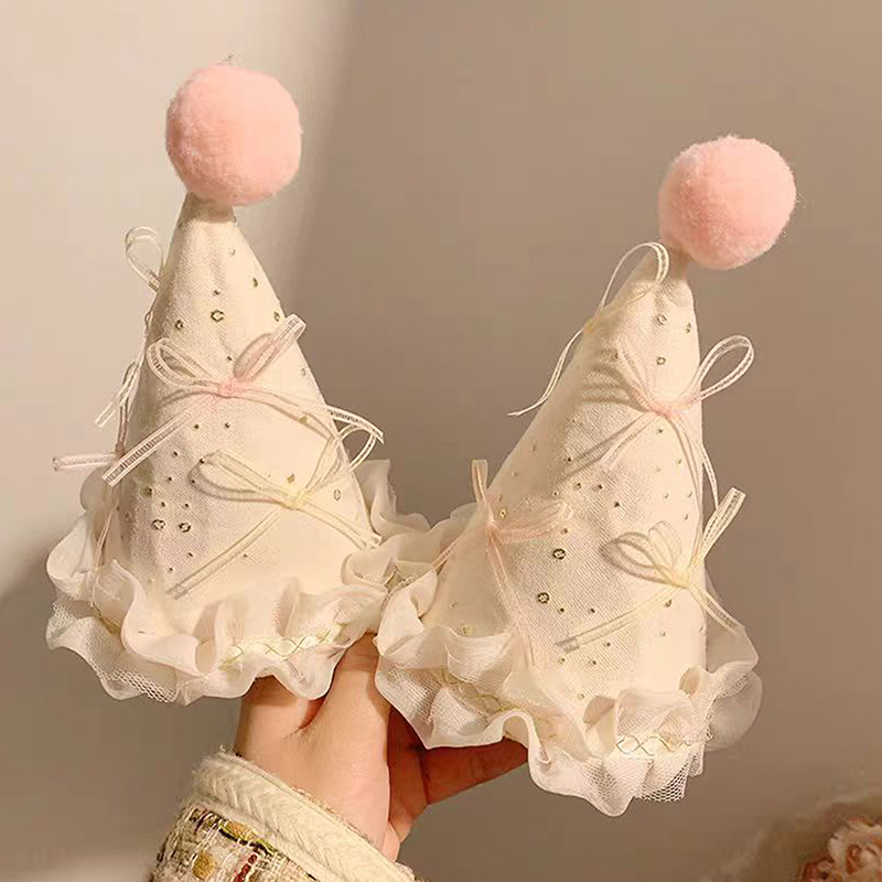 Cute Bow Pompom Birthday Hat H - مراجعة Kids Outdoor Hat وسعره