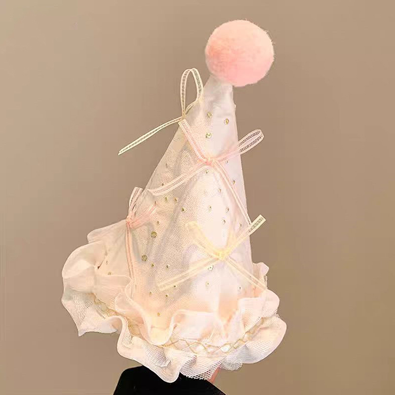 Cute Bow Pompom Birthday Hat H - مراجعة Kids Outdoor Hat وسعره