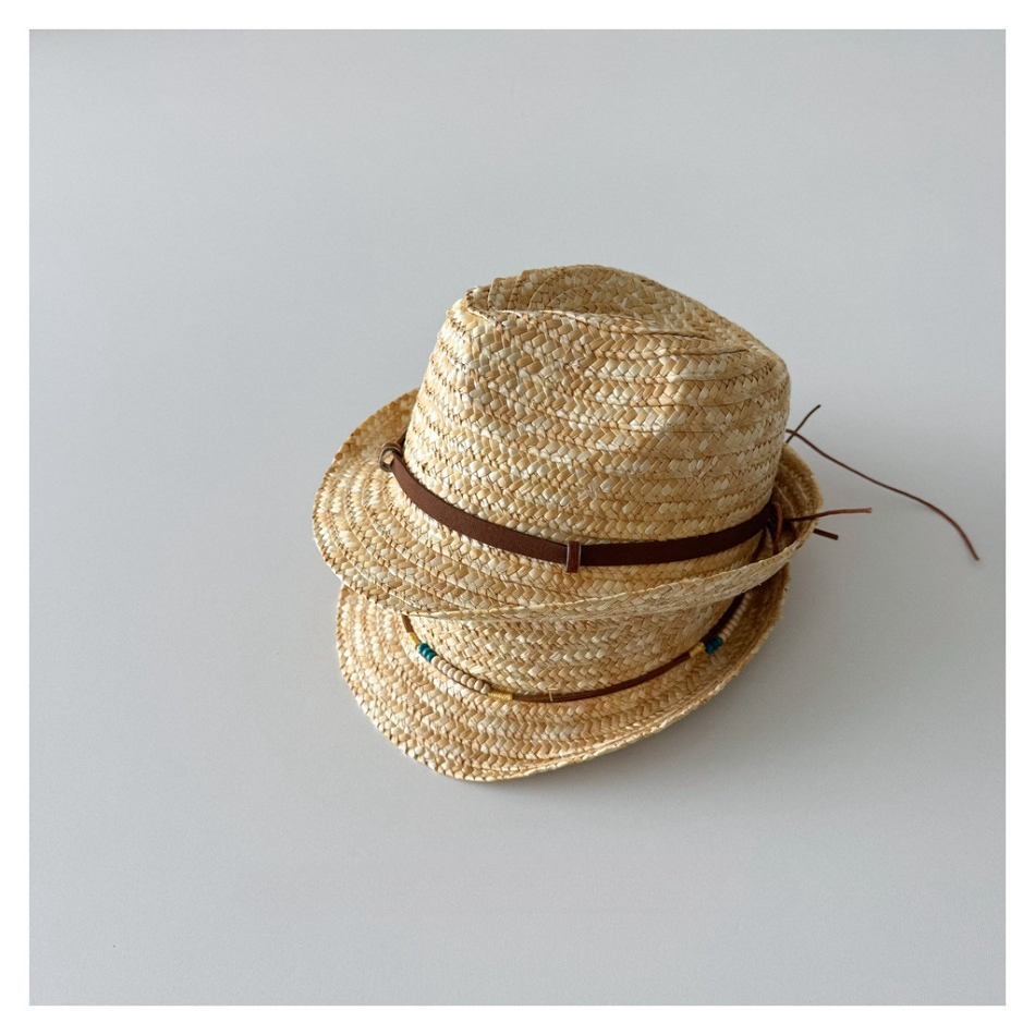 Kids Natural Straw Fedora Hat  - مراجعة Kids Outdoor Hat وسعره
