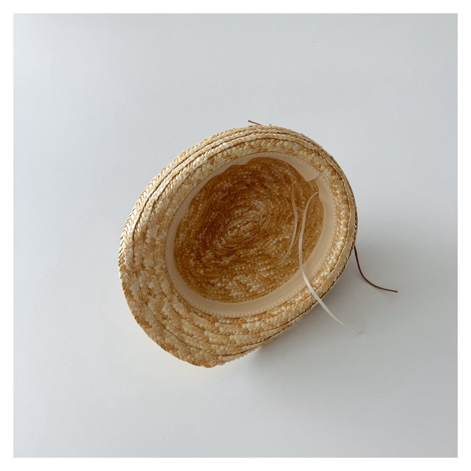 Kids Natural Straw Fedora Hat  - مراجعة Kids Outdoor Hat وسعره