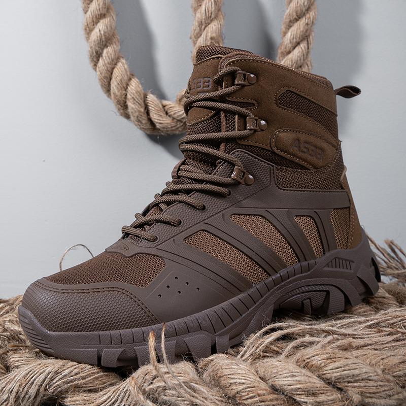 Men Tactical Boots Lace Up Des - مراجعة Kids Outdoor Climbing Structure وسعره