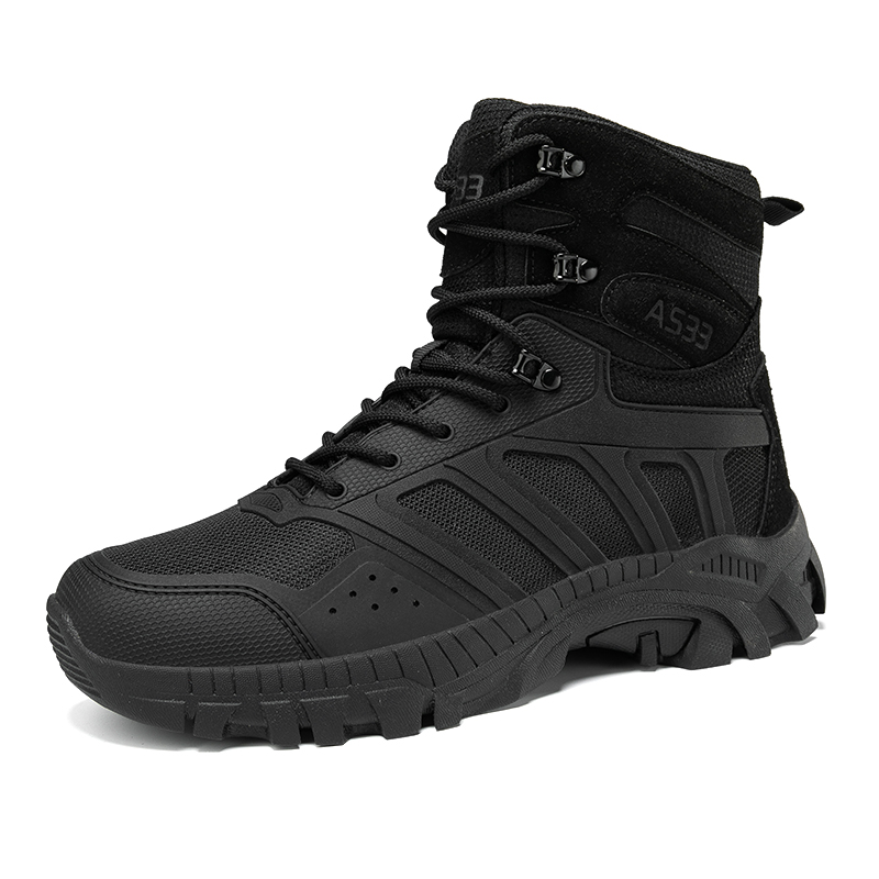 Men Tactical Boots Lace Up Des - مراجعة Kids Outdoor Climbing Structure وسعره