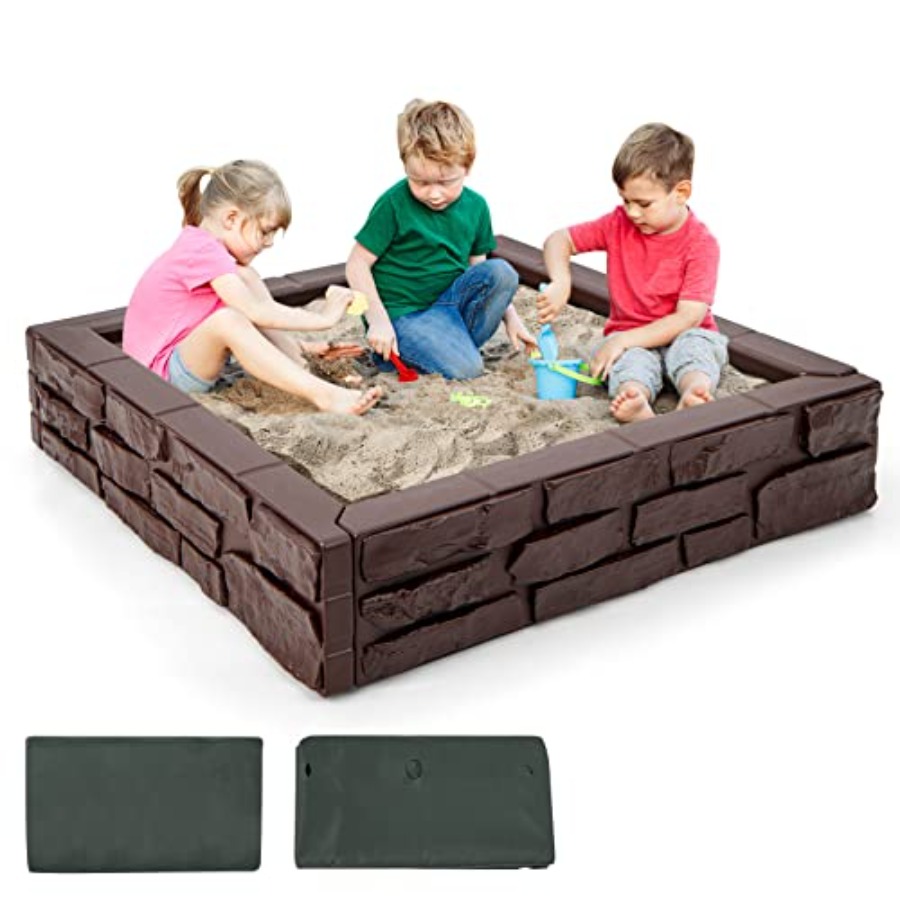 Outdoor kids sandbox for backy - مراجعة Kids Outdoor Sandbox وسعره