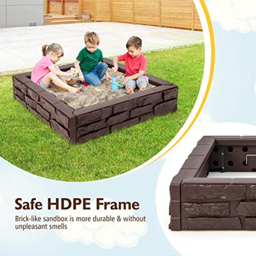 Outdoor kids sandbox for backy - مراجعة Kids Outdoor Sandbox وسعره
