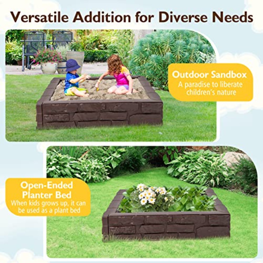 Outdoor kids sandbox for backy - مراجعة Kids Outdoor Sandbox وسعره