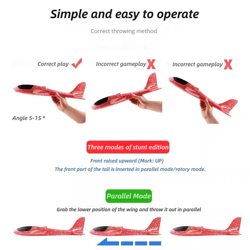 48cm Large Foam Airplane Child - مراجعة Kids Outdoor Adventure وسعره