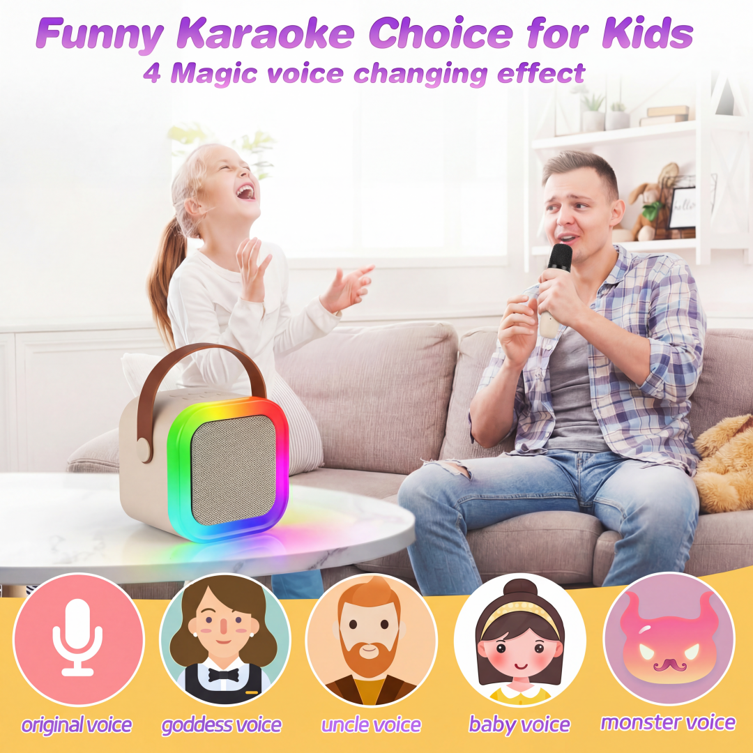 Kids Karaoke Machine Mini Blue - مراجعة Kids Outdoor Voices وسعره