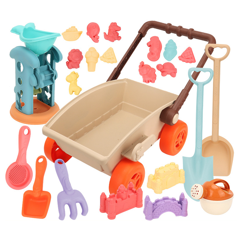 Kid Trolley Beach Play Toy San - مراجعة Kids Outdoor Sandbox وسعره