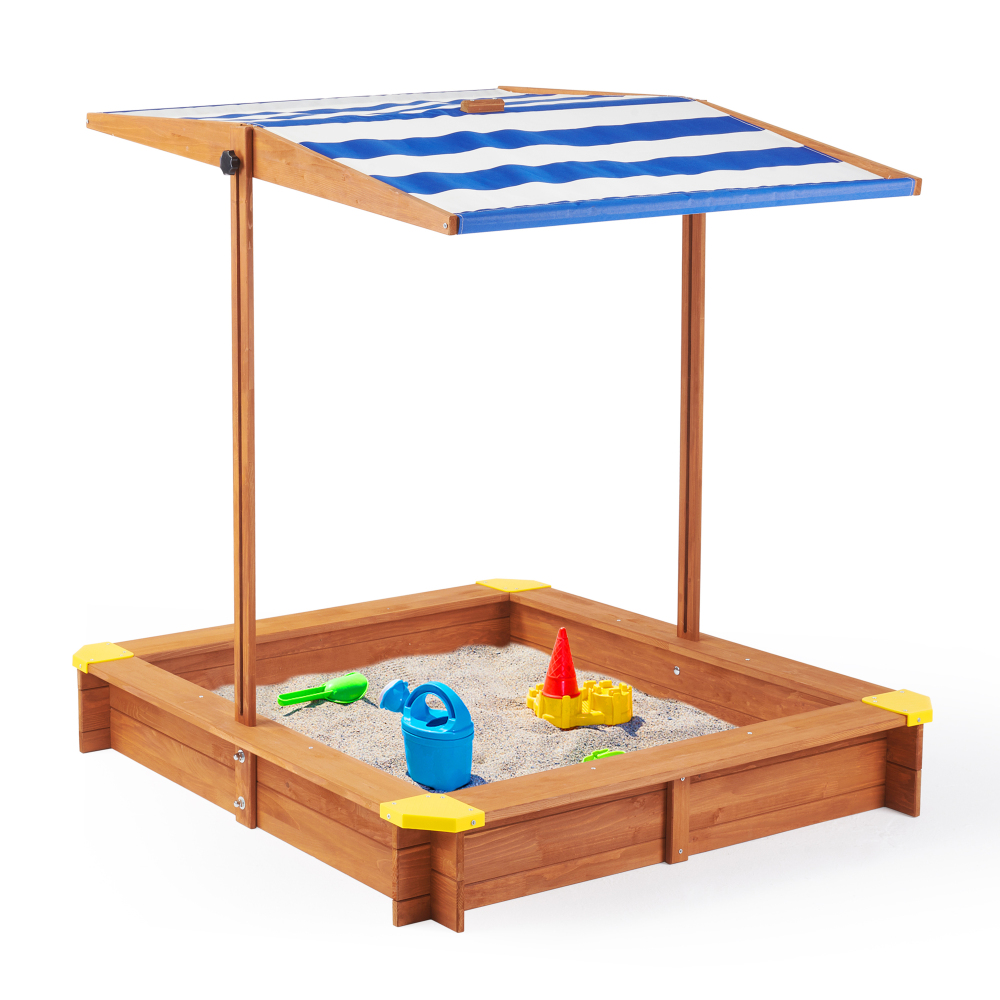 Wooden Kids Picnic Table, Sand - مراجعة Kids Outdoor Sandbox وسعره