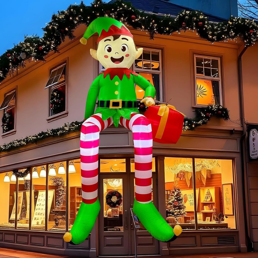 8FT Christmas Inflatables Sitt - مراجعة Kids Outdoor Decor وسعره