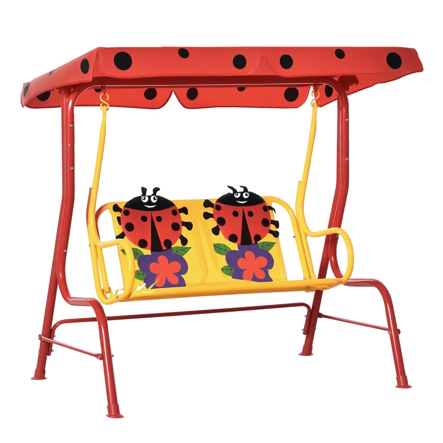 Kids Patio Swing, 2-Seater Out - مراجعة Kids Outdoor Hanging Chair وسعره