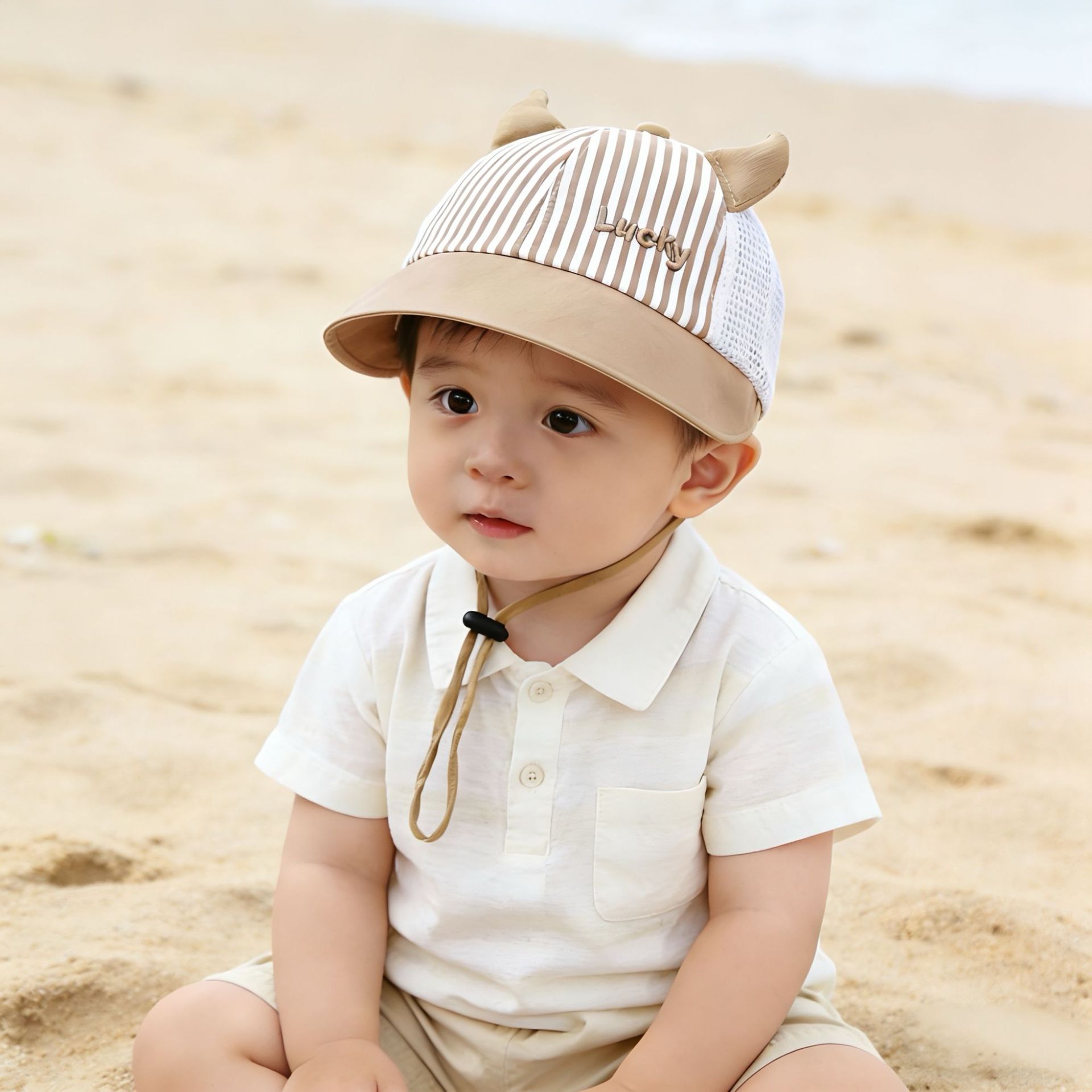 Baby Kids Cotton Baseball Cap  - مراجعة Kids Outdoor Hat وسعره