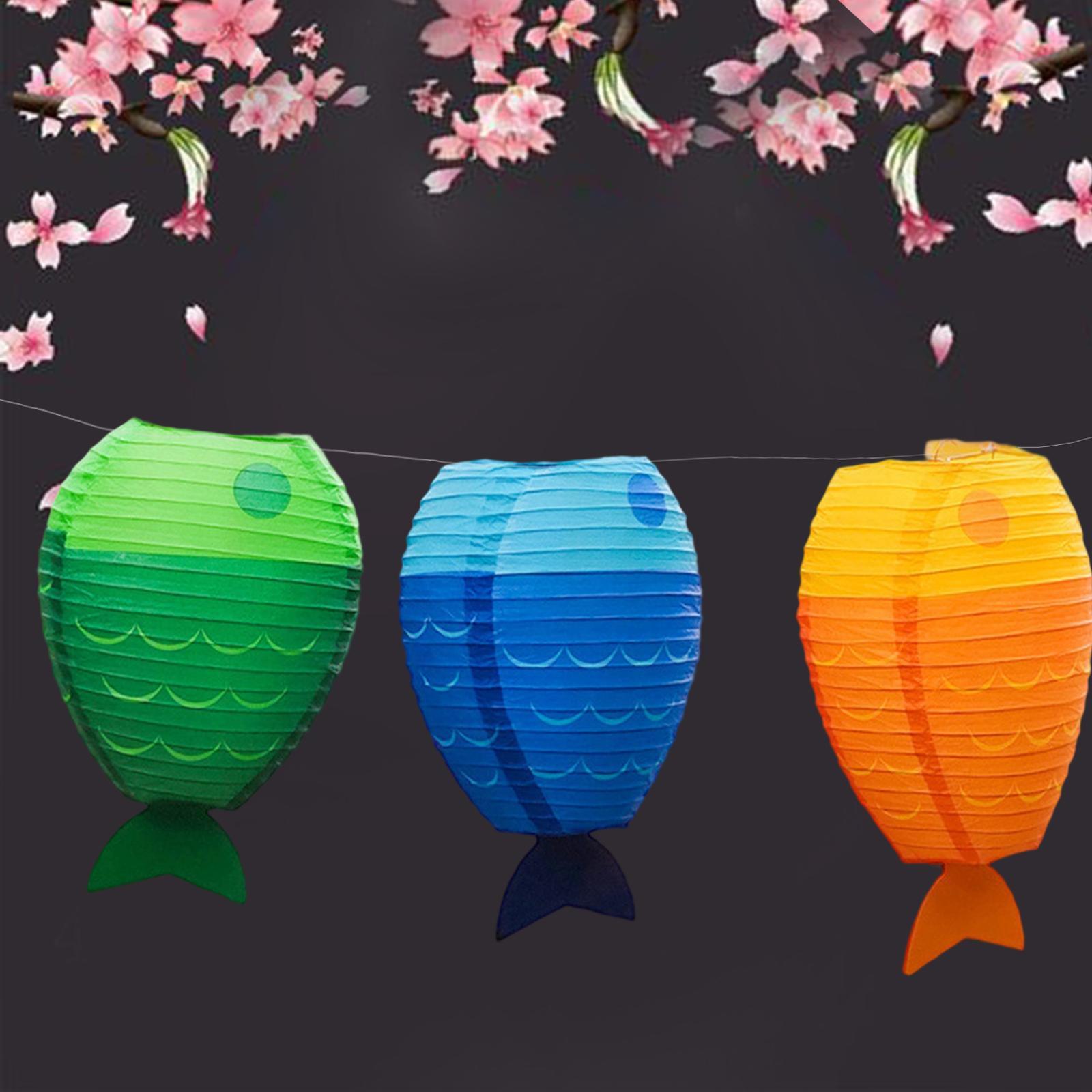 Fish Paper Lantern Cute Craft  - مراجعة Kids Outdoor Decor وسعره