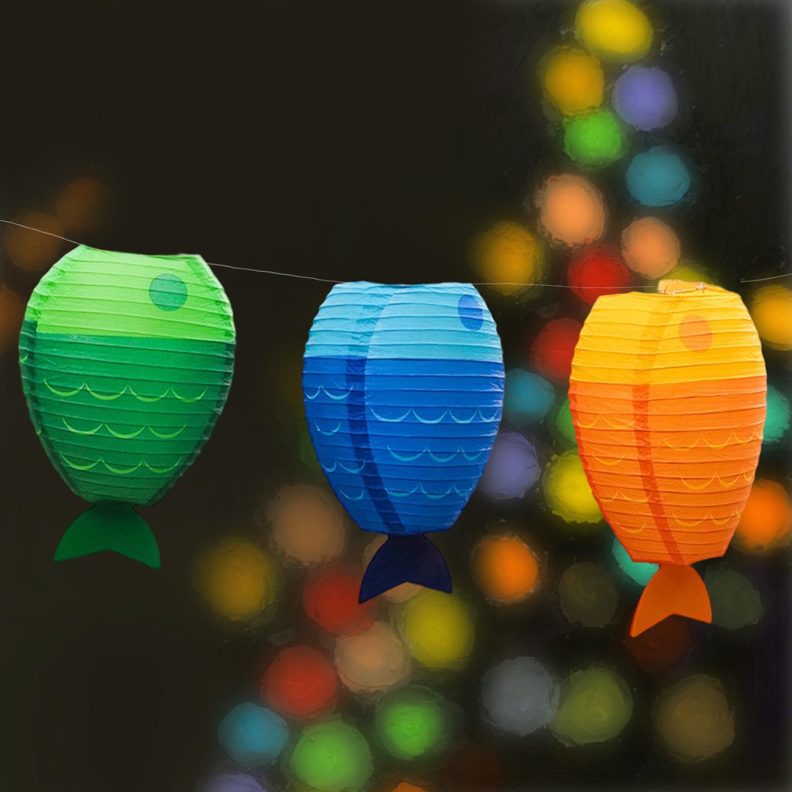 Fish Paper Lantern Cute Craft  - مراجعة Kids Outdoor Decor وسعره