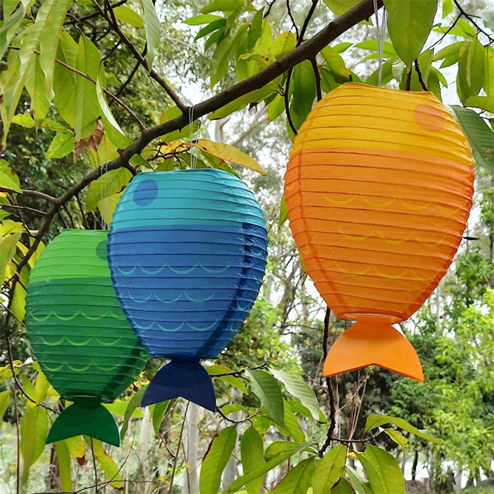 Fish Paper Lantern Cute Craft  - مراجعة Kids Outdoor Decor وسعره