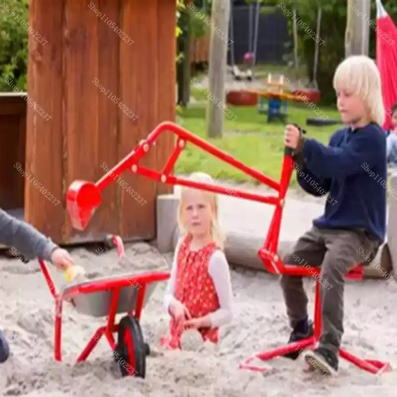 Kids Manual Sand Digger Ride O - مراجعة Kids Outdoor Sandbox وسعره