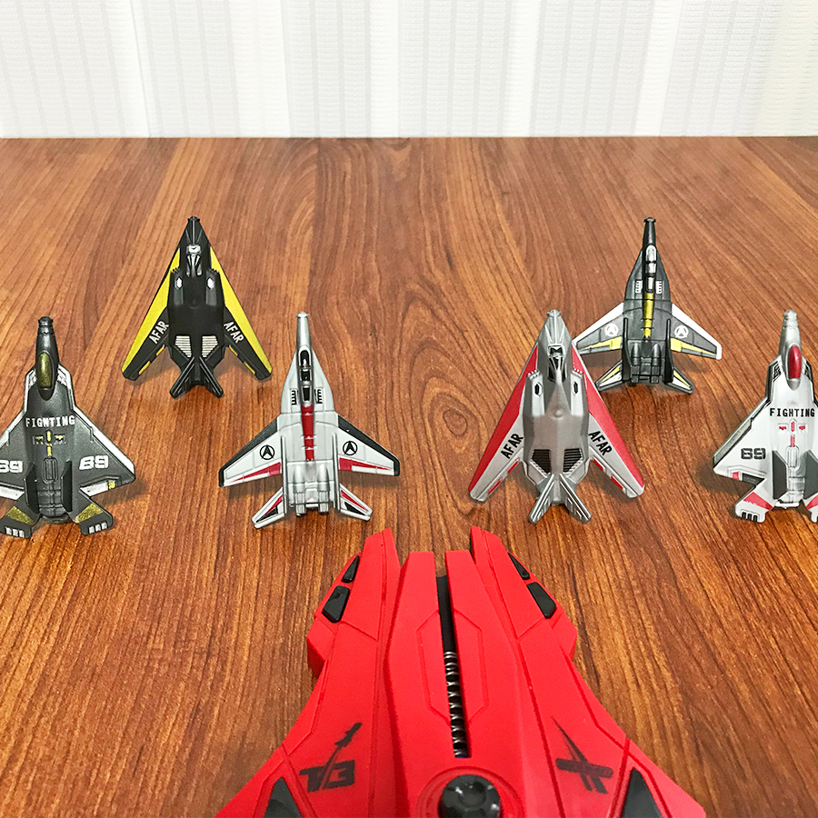 6pcs Fighter Plane Red Launche - مراجعة Kids Outdoor Adventure وسعره