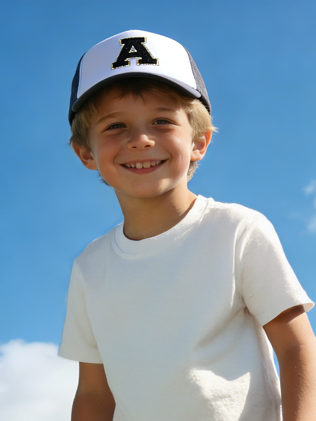 1pc Gray Hat With 26-Letter Pa - مراجعة Kids Outdoor Hat وسعره