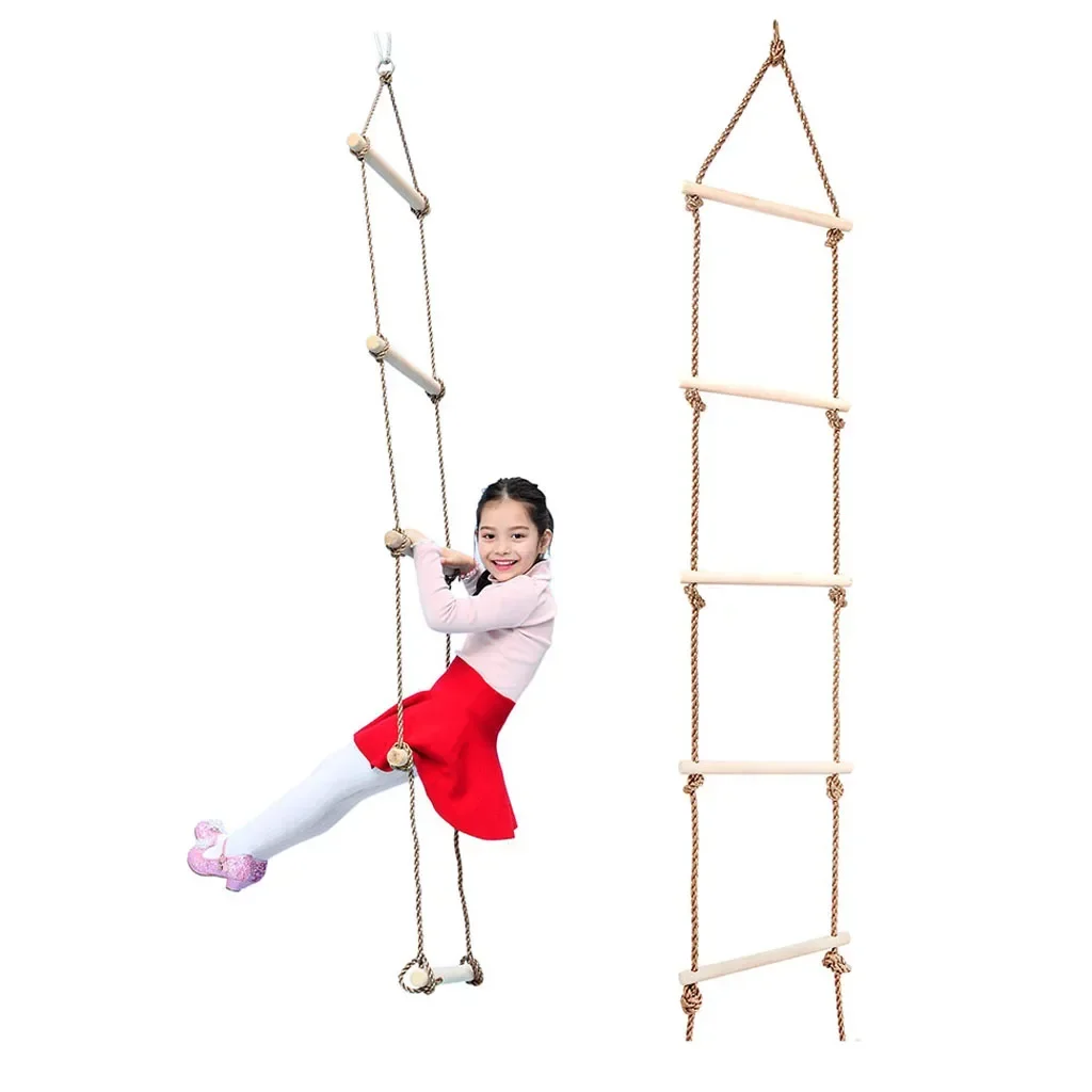 Children Climbing Rope Ladder  - مراجعة Kids Outdoor Climbing Structure وسعره