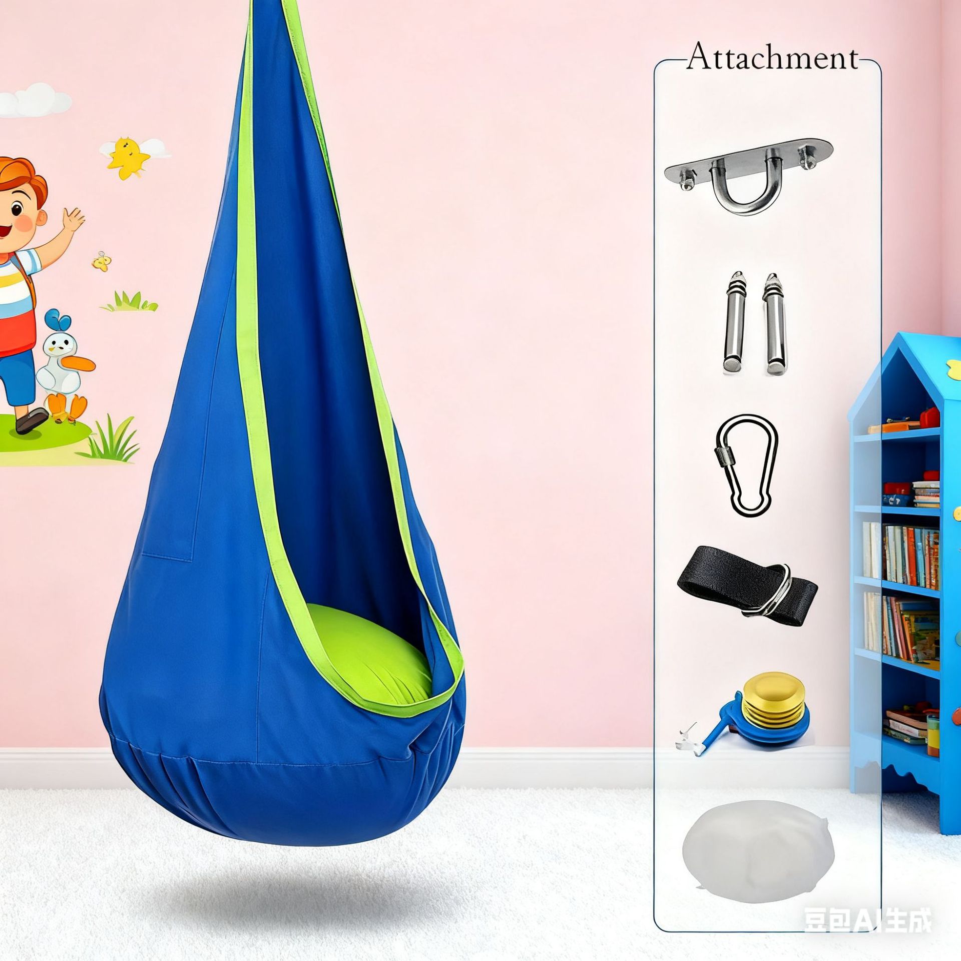 Indoor and outdoor children's  - مراجعة Kids Outdoor Hanging Chair وسعره