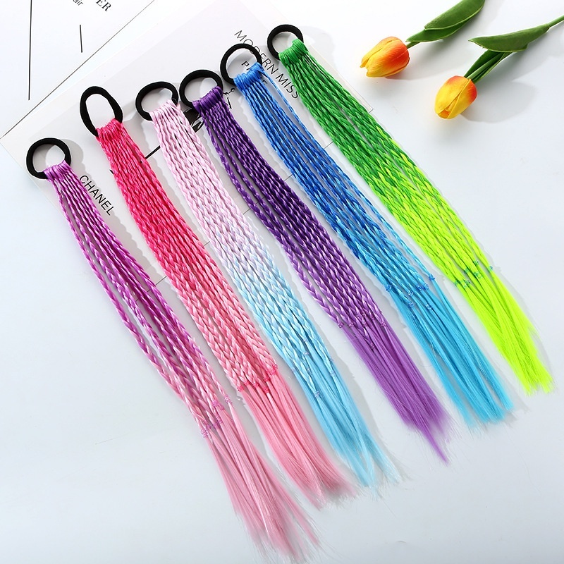 1 PCS New Girls Colorful Wigs  - مراجعة Kids Outdoor Decor وسعره