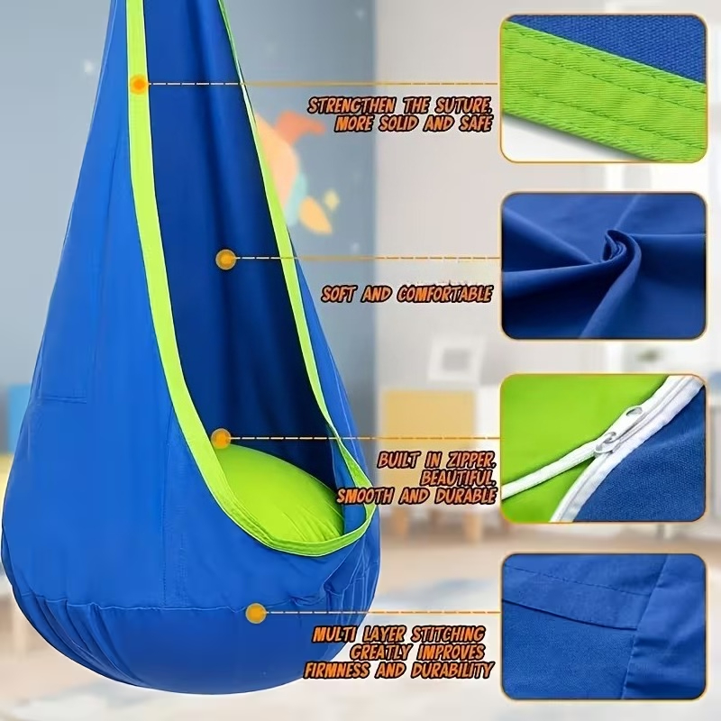 Kids Hanging Chair Indoor Outd - مراجعة Kids Outdoor Hanging Chair وسعره
