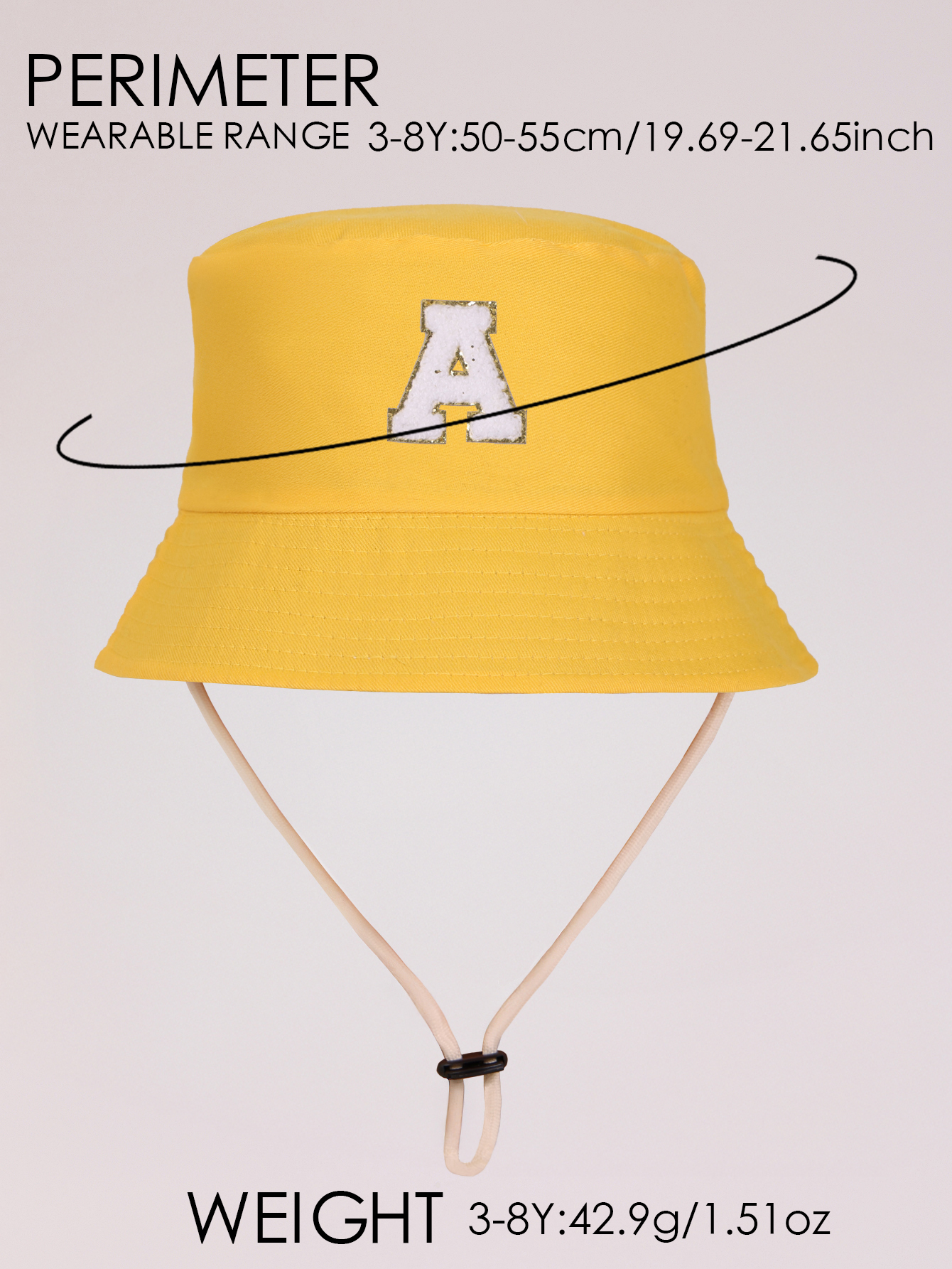 1pc yellow Kids 26 Letter Prin - مراجعة Kids Outdoor Hat وسعره