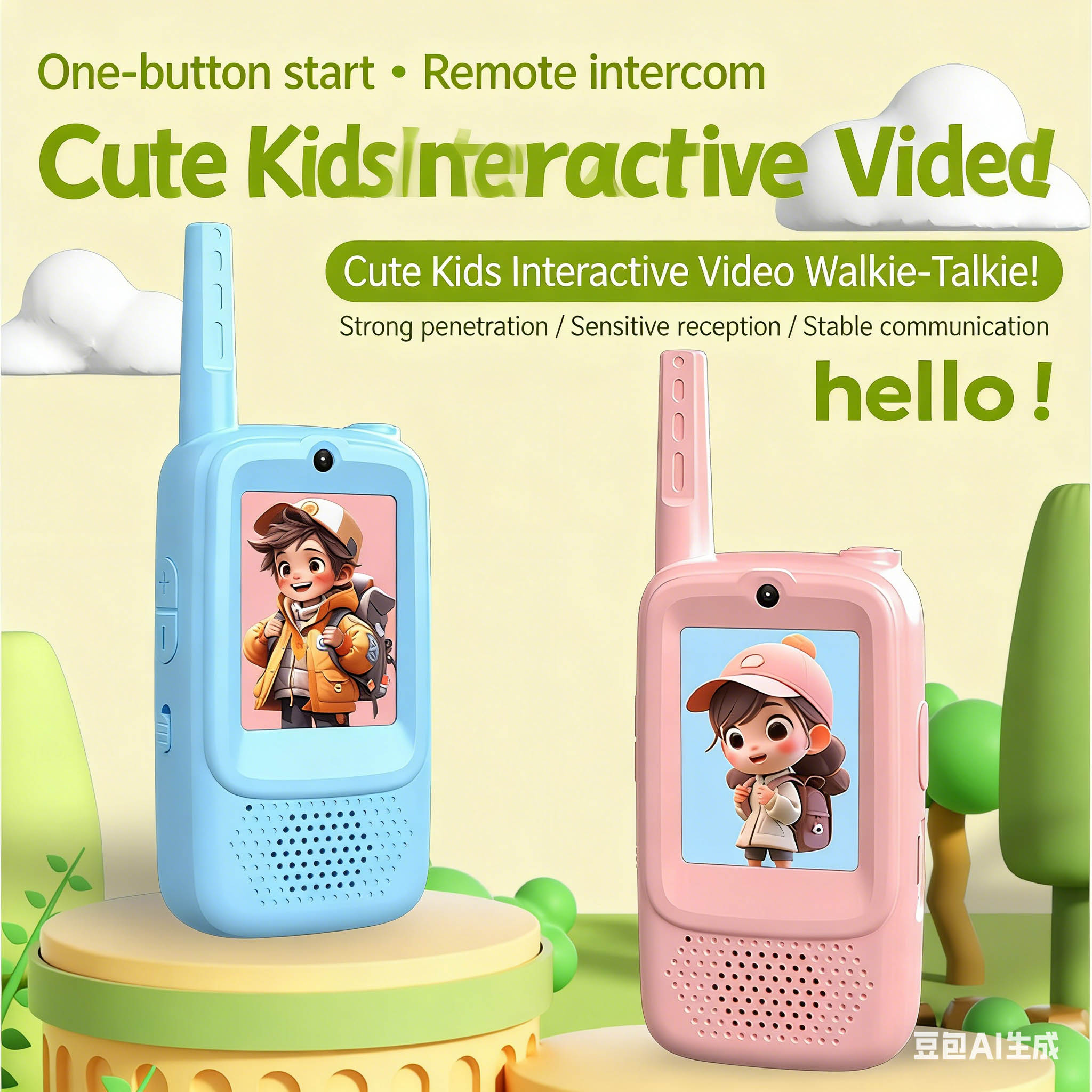 2PCS Video Children's Video Wa - مراجعة Kids Outdoor Voices وسعره