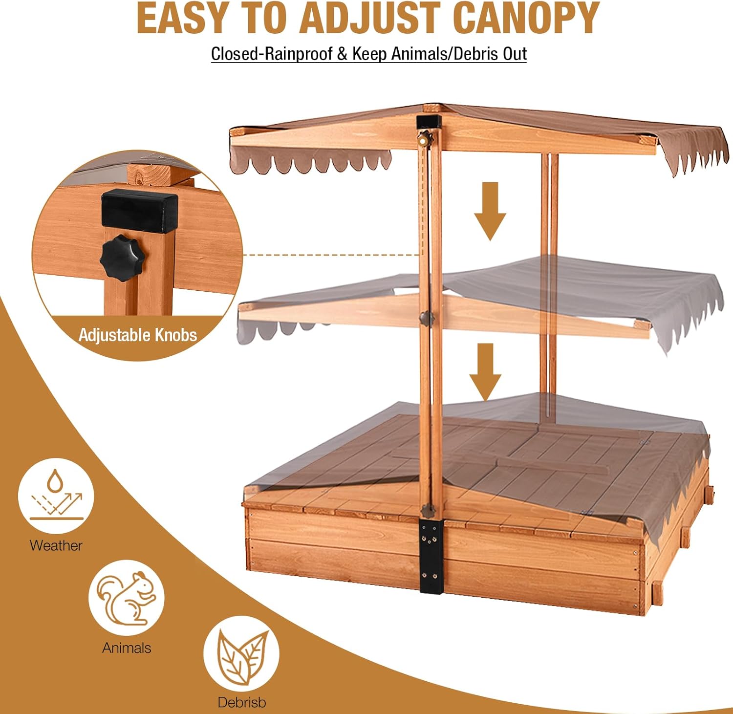 Kids Sandbox with Lid – Large  - مراجعة Kids Outdoor Sandbox وسعره