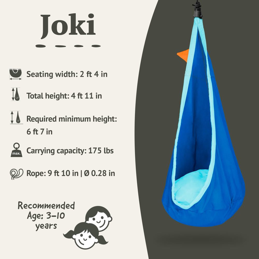 Joki Air Hanging Nest Sensory  - مراجعة Kids Outdoor Hanging Chair وسعره