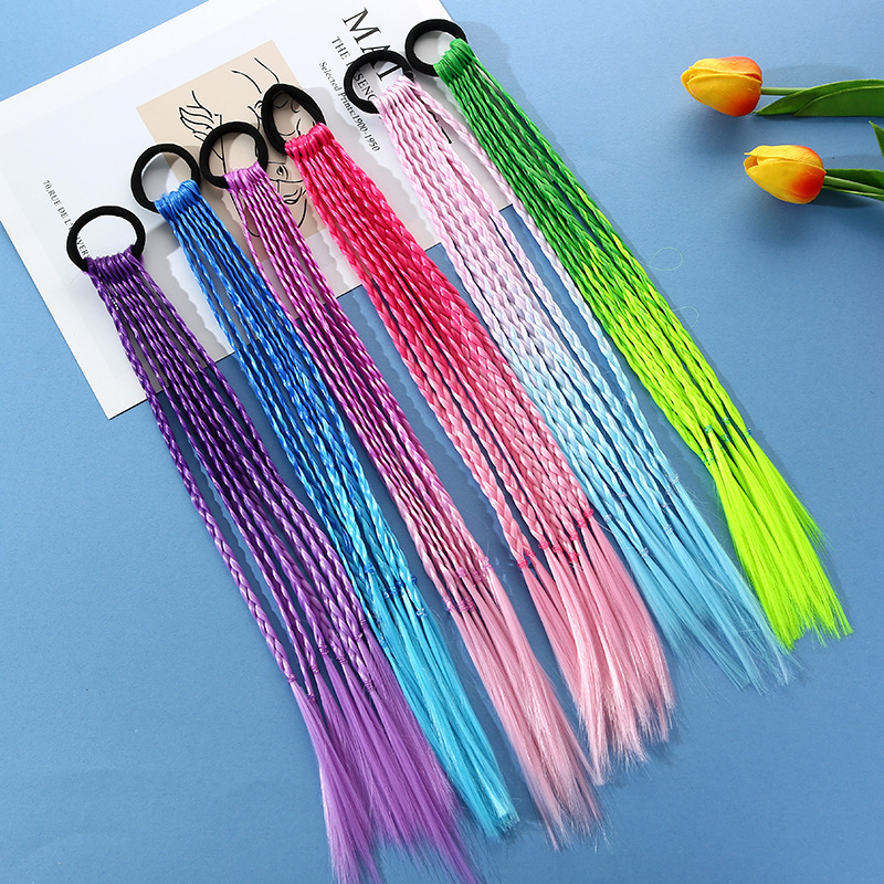1 PCS New Girls Colorful Wigs  - مراجعة Kids Outdoor Decor وسعره